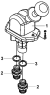 Кран стояночного тормоза/Manual Valve Assy.