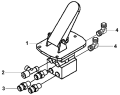 Педаль тормоза и тормозной клапан/Brake Valve & Mounting Group