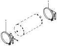 Установка заднего ресивера/Rear Air Reservoir Bracket & Mounting Assy.