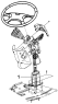 Облицовка рулевой колонки/Lower Almuce Assembly, Steering Post