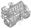 Двигатель/ISLe340 40 Engine assembly (with air conditioning)
