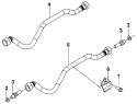 Трубопроводы топливного фильтра/Connection line , fuel filter