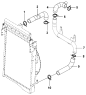 Трубопроводы радиатора/Radiator Water Inlet And Outlet Pipe Group
