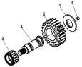Реверсный вал/Reverse Intermediate Shaft Assmbly Group