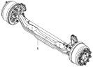 Передняя ось в сборе/Front axle assembly