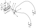 Трубопроводы управления блокировкой дифференциала/Control Line Of Axial Differential Lock