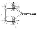 Тормозные трубопроводы среднего моста/Brake pipeline group, middle axle