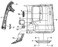 Внутренняя отделка левой панели/LH Side Wall Interior Trim Group