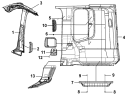 Внутренняя отделка правой панели/RH Side Wall Interior Trim Group