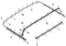 Направляющая шторки/Curtain Slide Rail Group