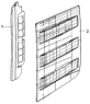 Окно боковое левое/LH Side Window Group