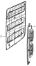Окно боковое правое/RH Side Window Group