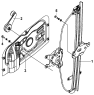 Стеклоподъемник левый/LH Window Regulator Group