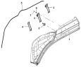 Крыло верхнее левое/LH Upper Wheel Housing Group