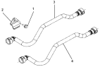 Трубопроводы топливного фильтра/Connection line , fuel filter