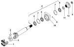 Вал карданный/Intermediate drive shaft & support assembly