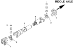 Вал карданный/Transmission shaft with aliding fork assembly