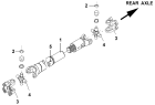 Вал карданный/Transmission shaft with spline shaft fork assembly