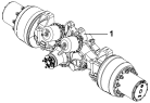 Задний мост/Rear axle,hub and brake assembly