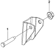 Верхний кронштейн амортизатора/Vibration Damper Upper Bracket & Upper Pin Group