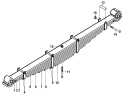 Передняя рессора/Front Leaf Spring Group