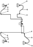 Тормозные трубопроводы переднего моста/Front Axle Brake Pipeline Group, Brake Valve To Brake Chamber