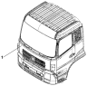 Корпус кабины в сборе/Cab white body assembly,has been painted