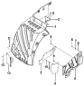 Правый внутренний брызговик/Right Inner Mudguard Group