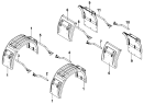 Брызговики платформы/Carriage Mudguard Group
