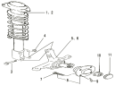 Передний амортизатор/Front shock absorber with coil spring assembly