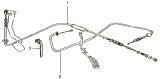 Управление газом и сцеплением/Throttle cable assembly and clutch cable