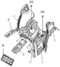 Передний пол/Front welded floor parts-Frame