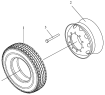 Колеса с шинами (315/80R22.5)