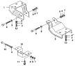 Подвеска двигателя/Engine front, rear supporting bracket