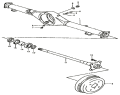 Картер заднего моста и полуоси/Rear axle housing and half axle