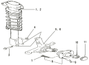 Передний амортизатор/Front shock absorber with coil spring assembly