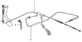 Управление газом и сцеплением/Throttle cable assembly and clutch cable