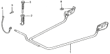 Кронштейн запасного колеса/Spare wheel bracket - hanger