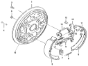 Задний тормоз/Rear brake drum