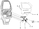 Стеклоподъемник передней двери/Front door glass lifter