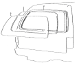Стекло задней двери/Rear door glass