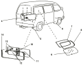Окна боковые/Side rear windows and side inner decoration panel