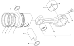 Поршень и шатун/CONNECTING ROD PISTON