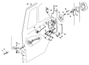 Замок двери правый/DOOR ARRESTOR AND DOOR ACUATING SYSTEM RIGHT