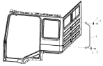 Поручень задней панели/GRAB HANDLE ON REAR PANEL TRUCK TRACTOR