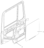 Дверь правая и стекло двери/DOOR AND DOOR GLASS (RIGHT)