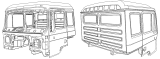 Кабина/HALF HIGH ROOF CAB WELDING ASSY