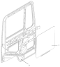 Дверь левая и стекло двери /DOOR AND DOOR GLASS (LEFT)