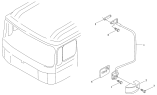 Кронштейн зеркала заднего вида левый/REAR VIEW MIRROR LEFT BRACKET