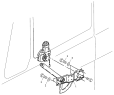 Стеклоподъемник левый/DOOR WINDOW LIFTER LEFT OPERATED